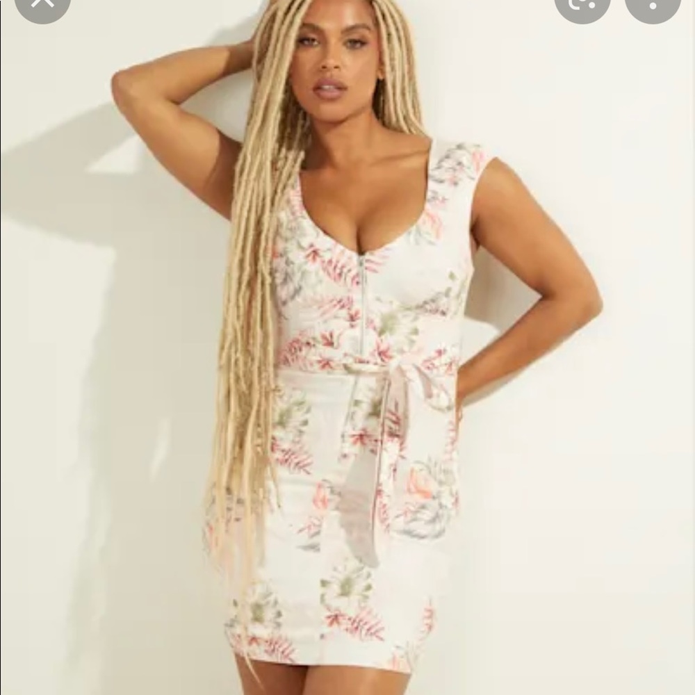 NWT Guess Tropical Hawaiian print dress